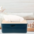thumbnail image 4 of GOOHOCHY Caja de pañuelos decorativa con tapa de madera simple, 2 unidades, 4 of 8