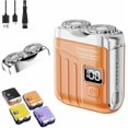 thumbnail image 1 of 2025 New Meigline Mini Shaver,Digital Display Ipx7 Waterproof Floating Blade Razor,Small Steel Cannon Suspended USB Fast Charging, 1 of 8