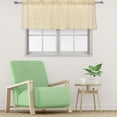 thumbnail image 4 of AMLESO Semi Valances Rod Pocket Light ing Straight Drapery Breathable Polyester Lightweight Short Curtains for Office Kitchen Balconies Light Yellow, 4 of 8