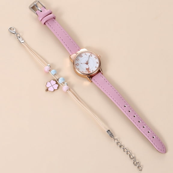 LEORX jewelry watch for women timekeeping PU 1 Set elegant meeting