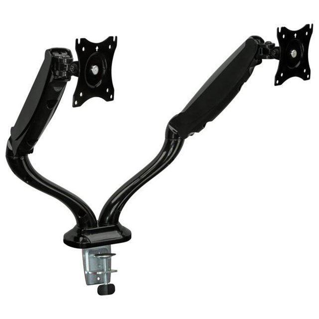 Mount-It MI-1762 27 in. Dual Computer Monitor Stand, Black