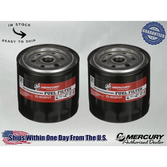 OEM Water Sep Fuel Filter for Mercury and MerCruiser RM Systems 802893T-2PACK