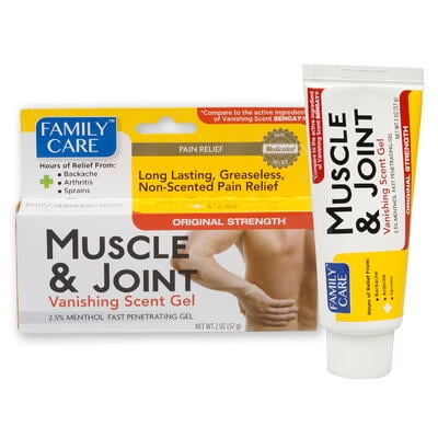 Family Care Muscle & Joint Pain Relief Vanishing Scent Gel 2oz