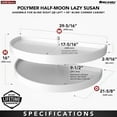 thumbnail image 3 of Rev-A-Shelf 39" Lazy Susan Half-Moon Polymer Two-Tier Blind Cabinet 6882-39-11-570, 3 of 12