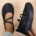 thumbnail image 4 of AJGRHE Women's Casual Shoes Lightweight Breathable Lace Up Sneakers For Summer Soft Sole Mesh Trainers Casual Everyday Shoes For Black 41, 4 of 5