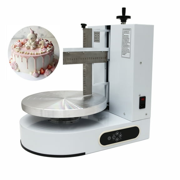 Cake Cream Automatic Spreading Coating Smearing Machine Stainless Steel 4-12 inch White