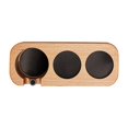 thumbnail image 2 of Soporte de manipulación de café Espresso Tamper Mat Stand Organizador de encimera con 3 agujeros Estación de manipulación de café para accesorios de para 58mm Baoblaze Titular de manipulación de café, 2 of 8