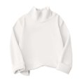 thumbnail image 2 of HIPYLO Tops for Girls 12-14 Boatneck Top Girls Square Neck Top Blank T Shirts Bulk Shirts Girls 10/12 Clothes Newborn Baby Clothes Girls Size 4t, White 18-24 Months, 2 of 9