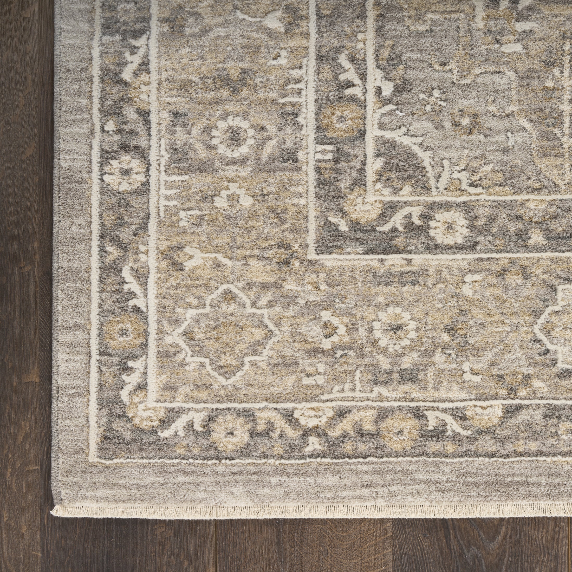 Nourison Harbor 5'3" x 7'6" Grey Vintage Indoor Rug