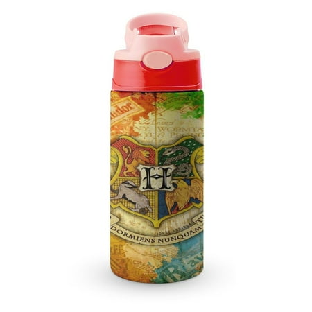 

Harry Potter Small Water Bottle for Kid 12oz Insulated Bottles with Straw Lid Stainless Steel Tumbler Vacuum Cup Thermal Bottles