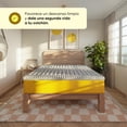 thumbnail image 2 of Cubre Colchón Memory Foam Nooz infusionado con Carbón Activado Sobre Colchón Colchoneta Espuma Memory Foam 5cm gris Individual, 2 of 5
