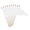 White, variant on YANDE-11.8 Inch White Pennant Flags, Blank Triangular Flags on Wood Sticks, Pack of 10, for School Projects, Parties, Sports Events, Decorations (B)