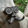 thumbnail image 6 of 2 Pack Wall Hooks Cast Iron Mustache Hook Vintage Coat Hook Wall Mounted Coat Hooks Country House Double Hook Suitable for Garden Kitchen Utensils(Vintage Black), 6 of 7