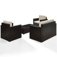 thumbnail image 4 of Crosley Palm Harbor Ensemble de Canapé de Terrasse en Osier 4 Pcs, Brun et Sable, 4 of 9
