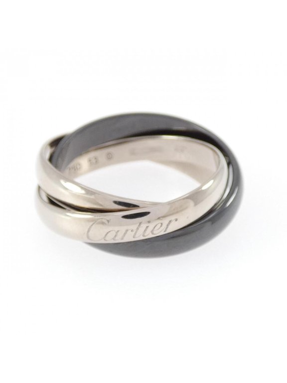Pre-Owned Cartier Trinity Black & White Ring