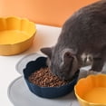 thumbnail image 5 of Cuenco de cerámica para comida de gatos, cuenco pequeño para perros, alimentador de agua para alimentos para mascotas, cuenco de flores MFZFUKR BST3009588-5, 5 of 5