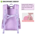 thumbnail image 3 of Mochila Octsky Unicorn para niñas y niños con lonchera morada, 3 of 7