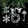thumbnail image 6 of Baozhu Christmas Transparent Snowflake XMAS Tree Pendant Fake Snowflake Winter Party Home Decorations Noel Deco New Year Navidad, 6 of 6