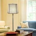 thumbnail image 4 of TOOTOO STAR Square Linen Shade, (10 x 10) ‘x(13 x 13) “x10.5” Spider Replacement Harp Lampshade, 4 of 6