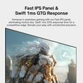 thumbnail image 4 of Pixio PX278 Wave White 27 pulgadas Frecuencia de actualización de 180 Hz Resolución FHD 1440p Panel IPS rápido Tiempo de respuesta GTG de 1 ms Monitor para juegos blanco con FreeSync, 4 of 5