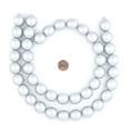 thumbnail image 2 of The Bead Chest Natural 20mm Wooden Beads in Silver for Jewelry Making – Round Loose Wood Spacer Beads I Approximately 20 Beads, 2 of 3
