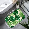 thumbnail image 3 of 1pc Monstera Leaf Absorbent Non-Slip Bathroom Thickened Flannel Rug Decor,Soft,Quick Drying,Suitable For Indoor/outdoor Use,Bathrooms,Bedrooms,Kitchens,Terrace,Laundry Rooms,16"x24", 3 of 7