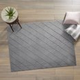 thumbnail image 5 of Better Homes & Gardens, 5' x 7' Rabbit Faux Fur Diamond Grey Area Rug, 5 of 6