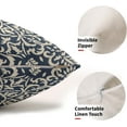 thumbnail image 3 of Dusty Blue Pillow Covers 12x20 Set of 2 Blue Cream Bohemian Ethnic Carpet Boho Style Pattern Decorative Lumbar Throw Pillows Outdoor Rectangle Cushion Cases Farmhouse Decor for Home Sofa Bed, 3 of 6