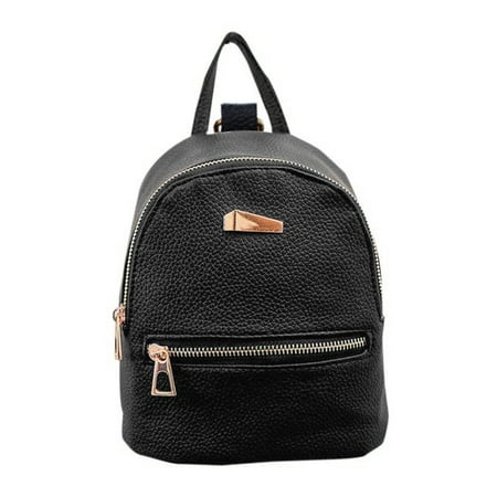 Belted Leather Backpack - Women Fashion Casual Shoulder backpack Travel Satchel School bag Leather backpack