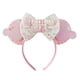 thumbnail image 3 of Diadema con orejas de Mickey Mouse para mujer, diadema con lentejuelas rojas, lazo de cumpleaños para niña, diademas de Minnie para bricolaje, accesorios para el cabello Disneyland, regalo para niños, 3 of 5