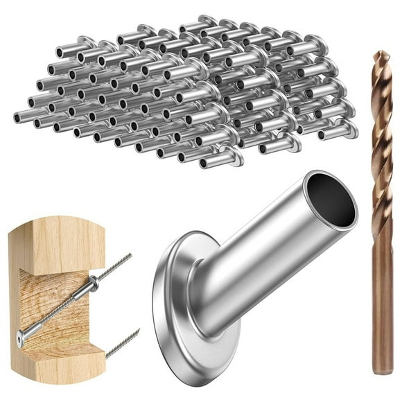 40 Pack Angle Beveled Protector Sleeves, Wood Post Protector Stair Cable Railing 3/16, 30 Degree