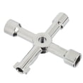 thumbnail image 1 of Utility Key Wrench, 4 In 1 Cabinet Wrenches Zinc Alloy Cross  For Maintenance, 1 of 8