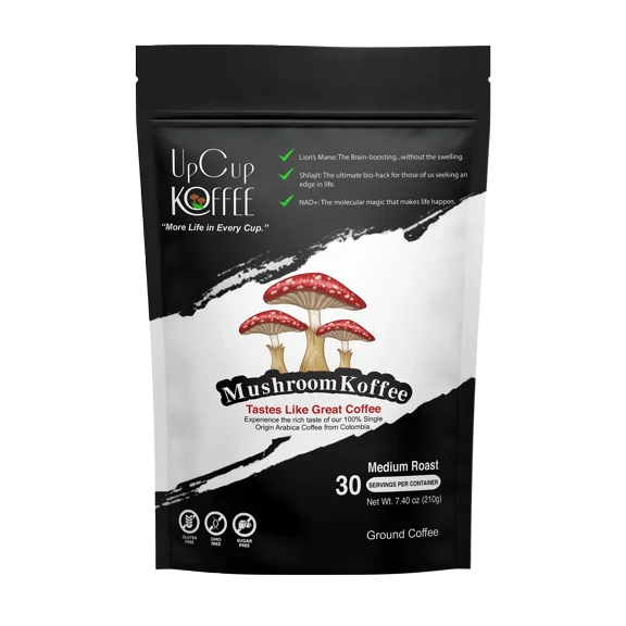 Mushroom Coffee UpCup Koffee - Ground Mushroom Coffee