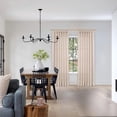 thumbnail image 3 of White Pinch Pleated Curtains 84 Inch Long, Linen Living Room Pleat Curtains Back Tab Light Filtering Privacy Window Drapes, 40W X 84L, 2 Panels, 3 of 10
