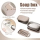 thumbnail image 2 of Precio sorpresa!Caja de jabón para pared de ducha con cubierta protectora de jabón, caja de jabón de material PP, 2 of 9