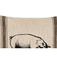 thumbnail image 2 of Pig Feed Sack Throw Pillow, 20" x 20", 2 of 4