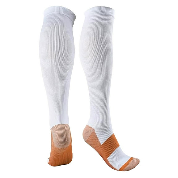 Compression Socks Women – Black Athletic Knee Highs for Gym & Running Socks For Women And Men 15 20mmHg For Running Hiking Travel