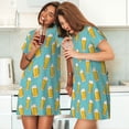 thumbnail image 4 of Xecao Chemise de Nuit Ample pour Femmes, Manches Courtes, Imprimé Décontracté, 4 of 6