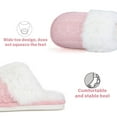thumbnail image 6 of BERANMEY Comfy Slippers for Women Fuzzy House Shoes with Memory Foam, Warm Faux Fur Lining & Non-Slip Sole for Indoor Outdoor Bedroom and Bathroom, 6 of 8
