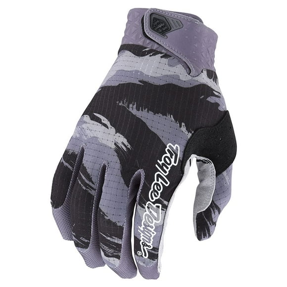 Troy Lee Designs Motocross Motorcycle Dirt Bike Racing Mountain Bicycle Riding Gloves, Air Glove Brushed (Black/Gray, Large)