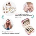 thumbnail image 4 of Pink Monkey Travel Portable Square Organizer Box: Earring Organizer & Jewelry Display for Girls and Women, 4 of 6