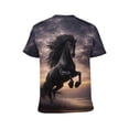thumbnail image 2 of LAOLIUSN Mens Animal Graphic T-Shirt Funny Horse Short Sleeve Tee Tops S-4XL, 2 of 7