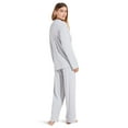 thumbnail image 2 of Eberjey Gisele - PJ Set (Womens, Heather Grey/Sorbet Pink, LG), 2 of 3