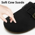 thumbnail image 3 of Boston Suede Clogs for Women Men Dupes Unisex Arizona Delano Slip-on Potato Shoes Footbed Cork Clogs and Mules, 3 of 12