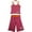 pink, variant on Mishmish - Little Girls 2 Piece Cotton Tank Capri Set - 4 Styles 11759-2 (orange)