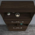 thumbnail image 5 of Office 500 5-Shelf Bookcase with Doors in Black Walnut - Engineered Wood, 5 of 7