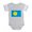 Heather Gray, variant on CafePress - Flag Of Palau - Cute Infant Baby Football Bodysuit