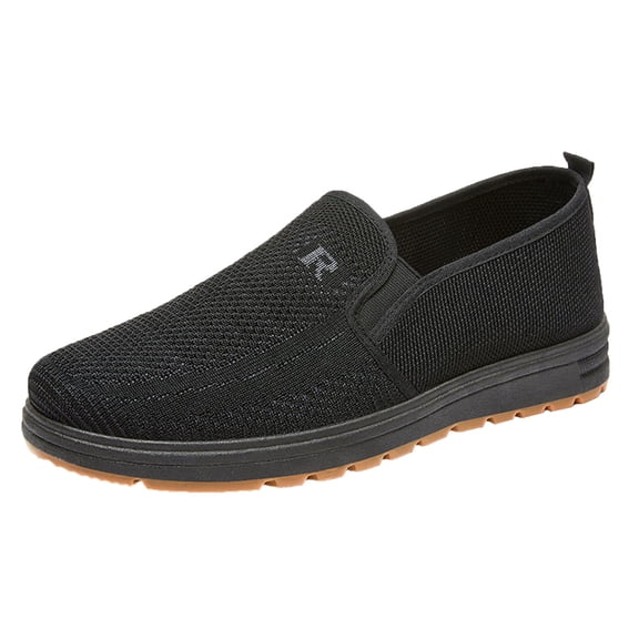 Men Loafers Shoes Suede Vintage Wide Width Walking Shoes Lace Up Non Slip Sole Breathable Mens Casual Shoes, Orthopedic Mens Loafers