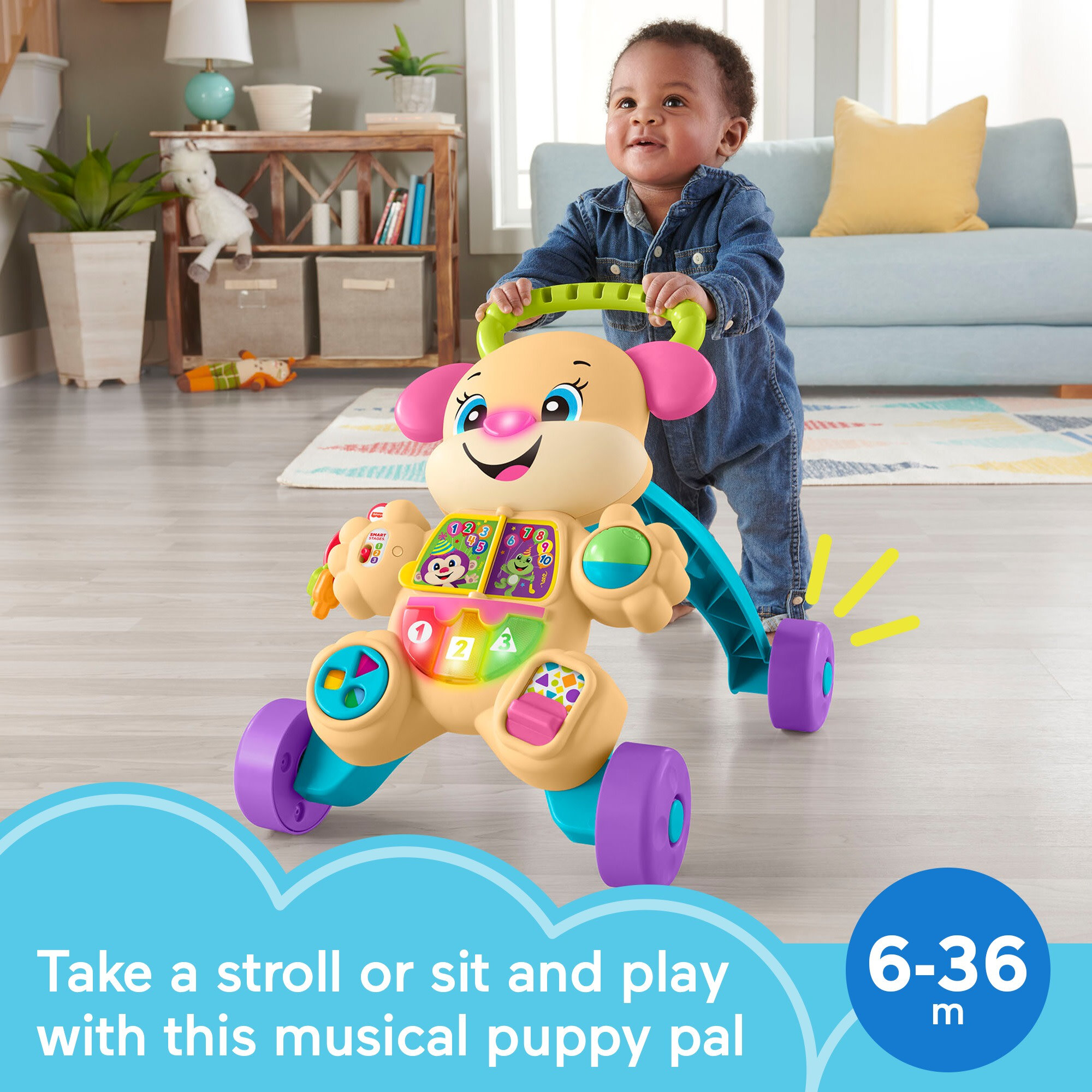 Fisher-Price Laugh & Learn Smart Stages Learn with Sis Walker Baby & Toddler Educational Toy - image 3 of 8