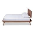 thumbnail image 2 of Allora Mid-Century Wood Full Platform Bed in Walnut Brown, 2 of 9